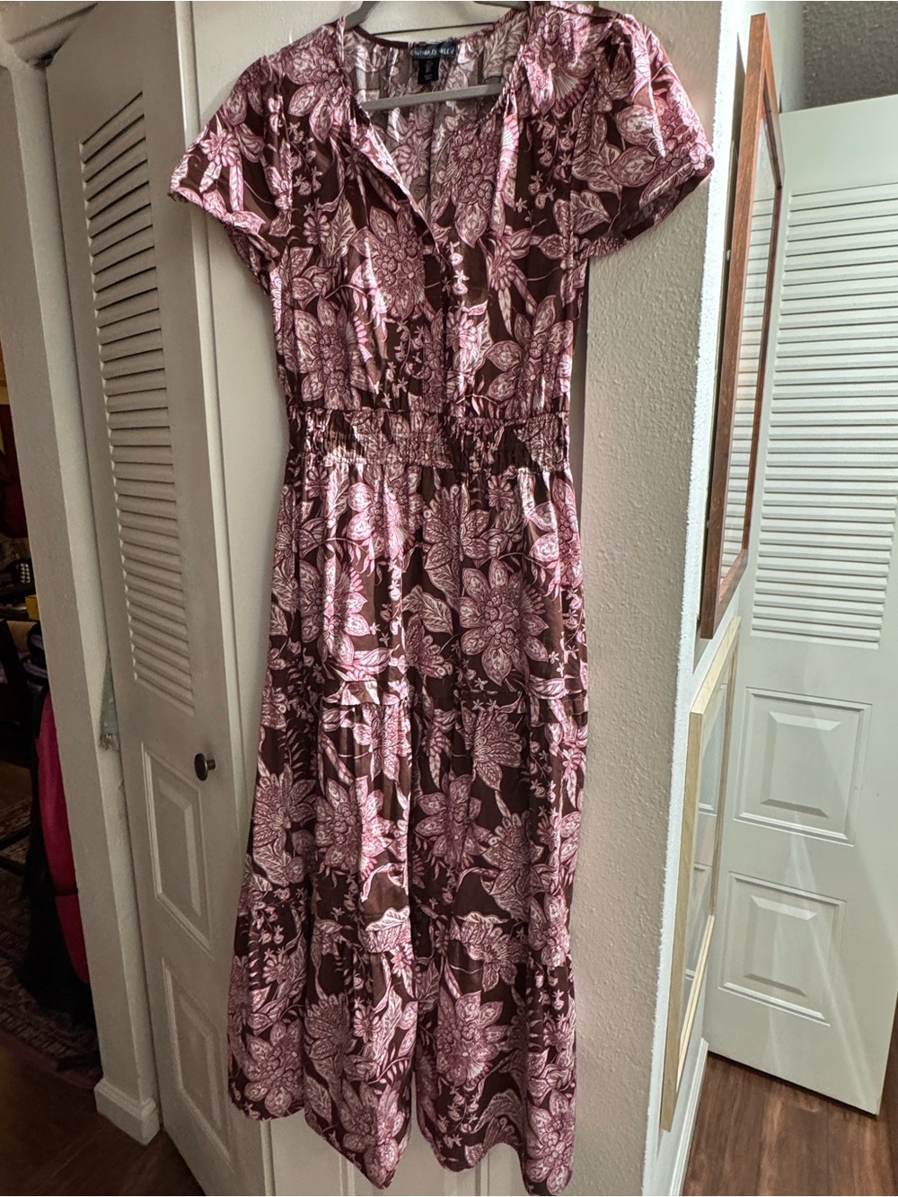 Cynthia Rowley Pink Floral Maxi Dress